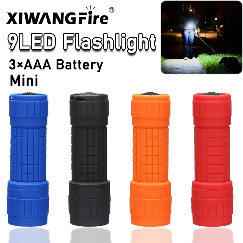 Mini Portable LED Handheld Flashlight Flash Light Battery Hunting Lamp Pocket Flashlights Camping Outdoor Emergency Torch