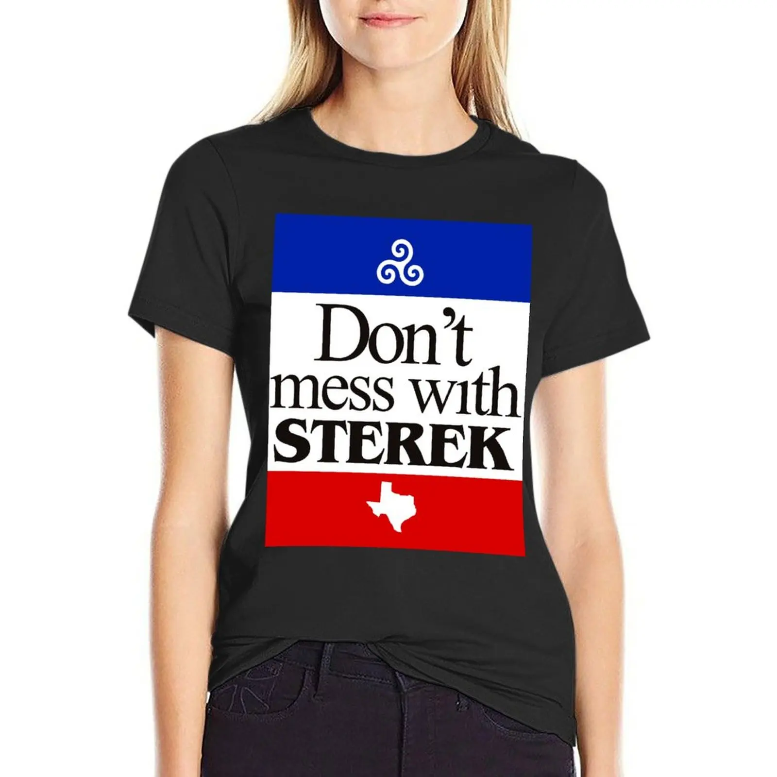 Don’t mess with Sterek T-Shirt hippie clothes Short sleeve tee vintage clothes cat shirts for Women