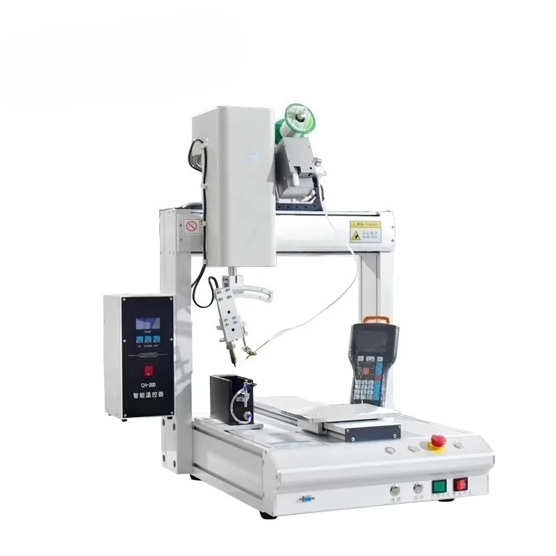 Quality  Automatic Pcb Soldering Machine Desktop 4 Axis Tin Auto Solder Machine Desktop Soldering Robot System for Pcb