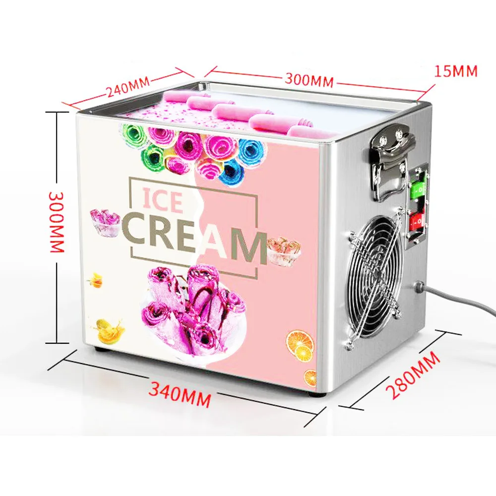 Fried Ice Cream Machine Roll Cheap Price Frozen Yogurt Machine Mini Electric Fried Ice Cream Machine