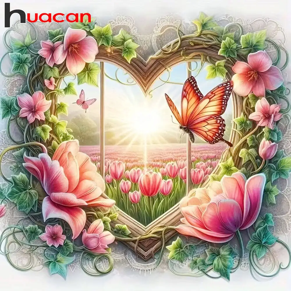 Huacan 2025, neue Kollektion, Diamant-Gemälde, Delphin, Himmel, Diamant-Stickerei, Meer, Sonnenuntergang, Mosaik, Kunst, Dekoration, Gemälde