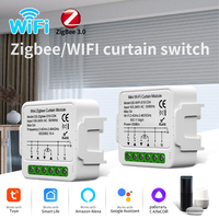 Tuya Smart ZigBee/WiFi Curtain Switch Module Roller Blinds Shutter Motor APP Control Smart Life Works with Alexa Google Home