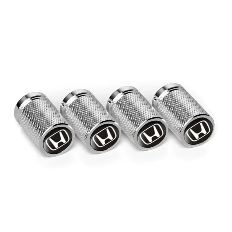 4pcs Car Wheel Tire Valve Caps Stem Covers Decoration for Honda Civic City Odyssey Accord Vezel CRV HRV Elysion Pilot Spirior