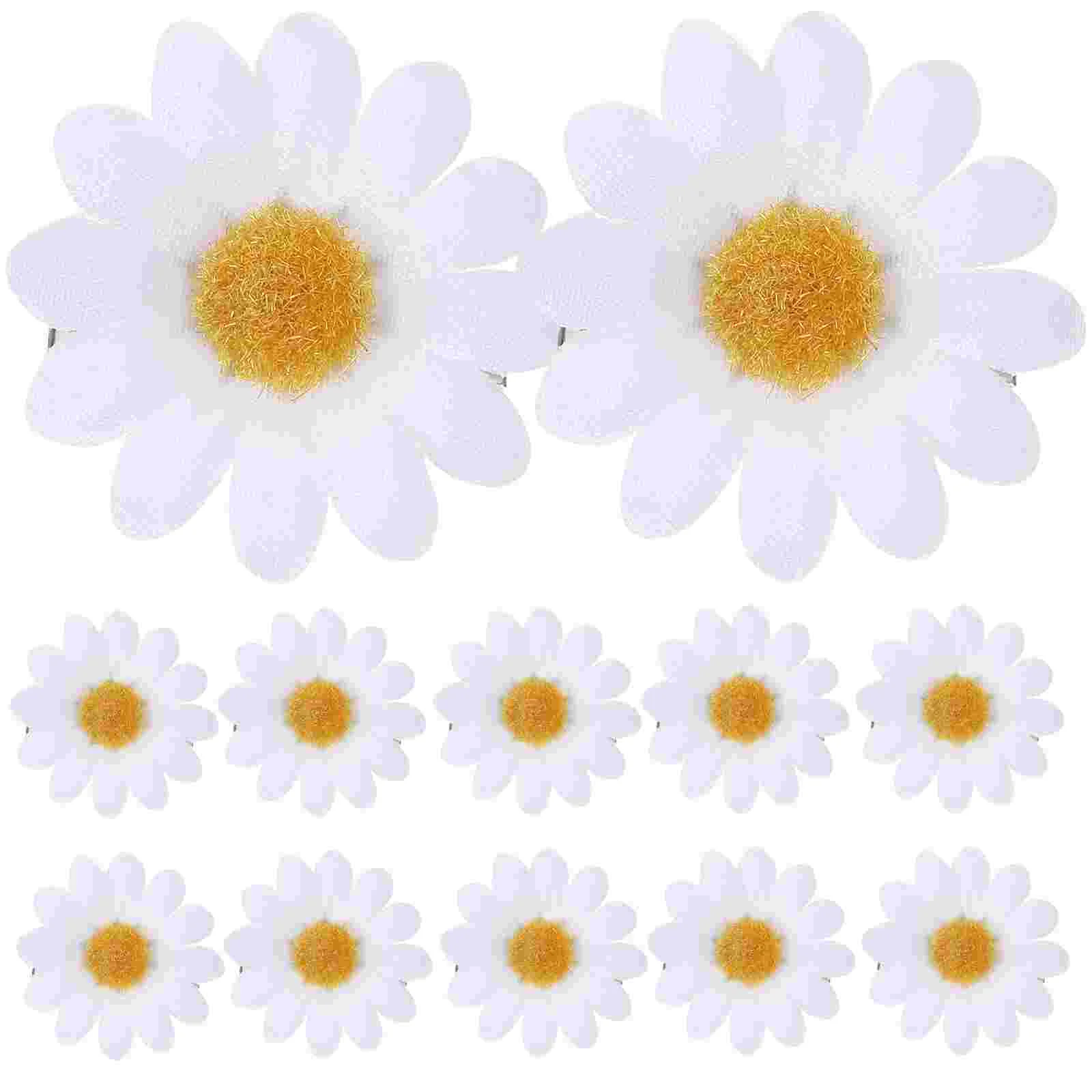 12 Pcs Hair Women Barrettes Pin Girls Pins Clip Daisy Clips Toddler Accessories