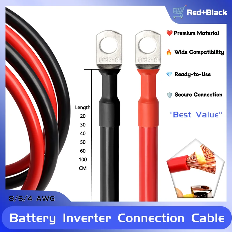 ΠΠ°Π±ΠΎΡ ΠΈΠ½Π²Π΅ΡΡΠΎΡΠ½ΡΡ
ΠΊΠ°Π±Π΅Π»Π΅ΠΉ Π΄Π»Ρ Π°ΠΊΠΊΡΠΌΡΠ»ΡΡΠΎΡΠΎΠ² ΠΈΠ· ΠΠΠ₯ 8/6/4 AWG Ρ Π»ΡΠΆΠ΅Π½ΡΠΌ ΠΌΠ΅Π΄Π½ΡΠΌ Π½Π°ΠΊΠΎΠ½Π΅ΡΠ½ΠΈΠΊΠΎΠΌ M8 Π΄Π»Ρ ΡΠΎΠ»Π½Π΅ΡΠ½ΠΎΠΉ ΡΠΈΡΡΠ΅ΠΌΡ, ΠΠΠ, Π°Π²ΡΠΎΠΌΠΎΠ±ΠΈΠ»ΡΠ½ΡΠΉ ΡΠΎΠ΅Π΄ΠΈΠ½ΠΈΡΠ΅Π»ΡΠ½ΡΠΉ ΠΏΡΠΎΠ²ΠΎΠ΄ 20 ΡΠΌ ~ 100 ΡΠΌ ΠΠ°Π±ΠΎΡ ΠΈΠ½Π²Π΅ΡΡΠΎΡΠ½ΡΡ
ΠΊΠ°Π±Π΅Π»Π΅ΠΉ Π΄Π»Ρ Π°ΠΊΠΊΡΠΌΡΠ»ΡΡΠΎΡΠΎΠ² ΠΈΠ· ΠΠΠ₯ 8/6/4 AWG Ρ Π»ΡΠΆΠ΅Π½ΡΠΌ ΠΌΠ΅Π΄Π½ΡΠΌ Π½Π°ΠΊΠΎΠ½Π΅ΡΠ½ΠΈΠΊΠΎΠΌ M8 Π΄Π»Ρ ΡΠΎΠ»Π½Π΅ΡΠ½ΠΎΠΉ ΡΠΈΡΡΠ΅ΠΌΡ, ΠΠΠ, Π°Π²ΡΠΎΠΌΠΎΠ±ΠΈΠ»ΡΠ½ΡΠΉ ΡΠΎΠ΅Π΄ΠΈΠ½ΠΈΡΠ΅Π»ΡΠ½ΡΠΉ ΠΏΡΠΎΠ²ΠΎΠ΄ 20 ΡΠΌ ~ 100 ΡΠΌ
