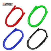 Tubo de Gel de sílice de 4 capas recto, 1 metro, mangueras universales de silicona de poliéster de alta temperatura para motor de coche, negro, azul, rojo y verde