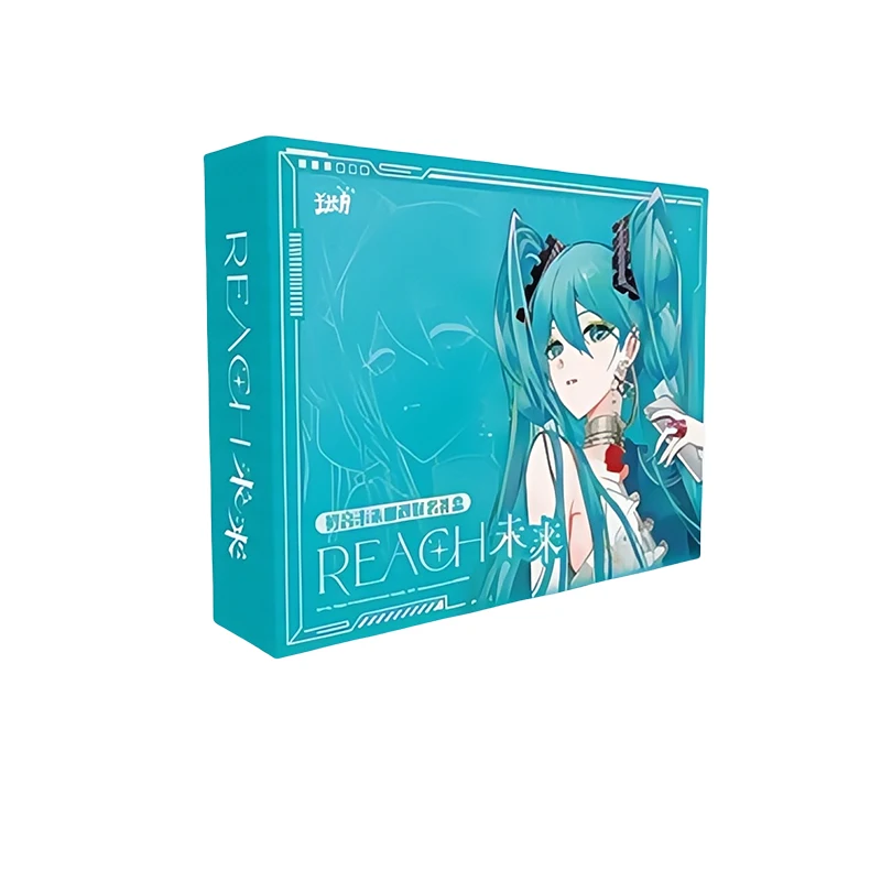 KAYOU Genuine Hatsune Card Miku Postal Gift Box Acrylic Card Anime