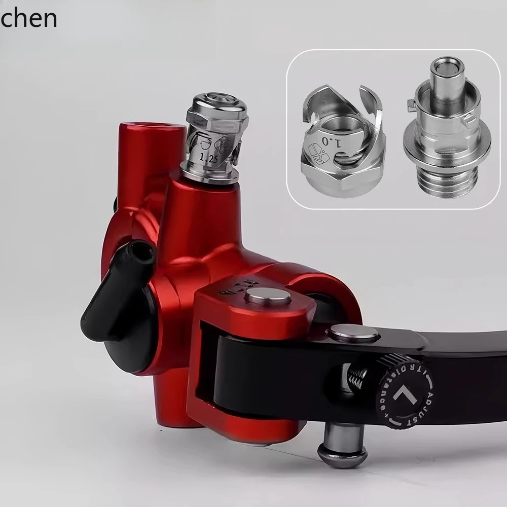 

QZT Motorcycle Electric Vehicle Brake Upper Pump Air Bleeding Device Stainless Steel Press Air Valve