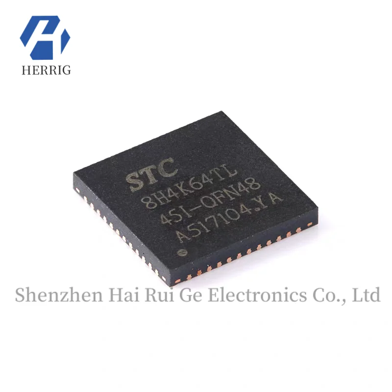 

Original Genuine STC8H4K64TL-45I-QFN48 1T 8051 Microcontroller MCU Chip