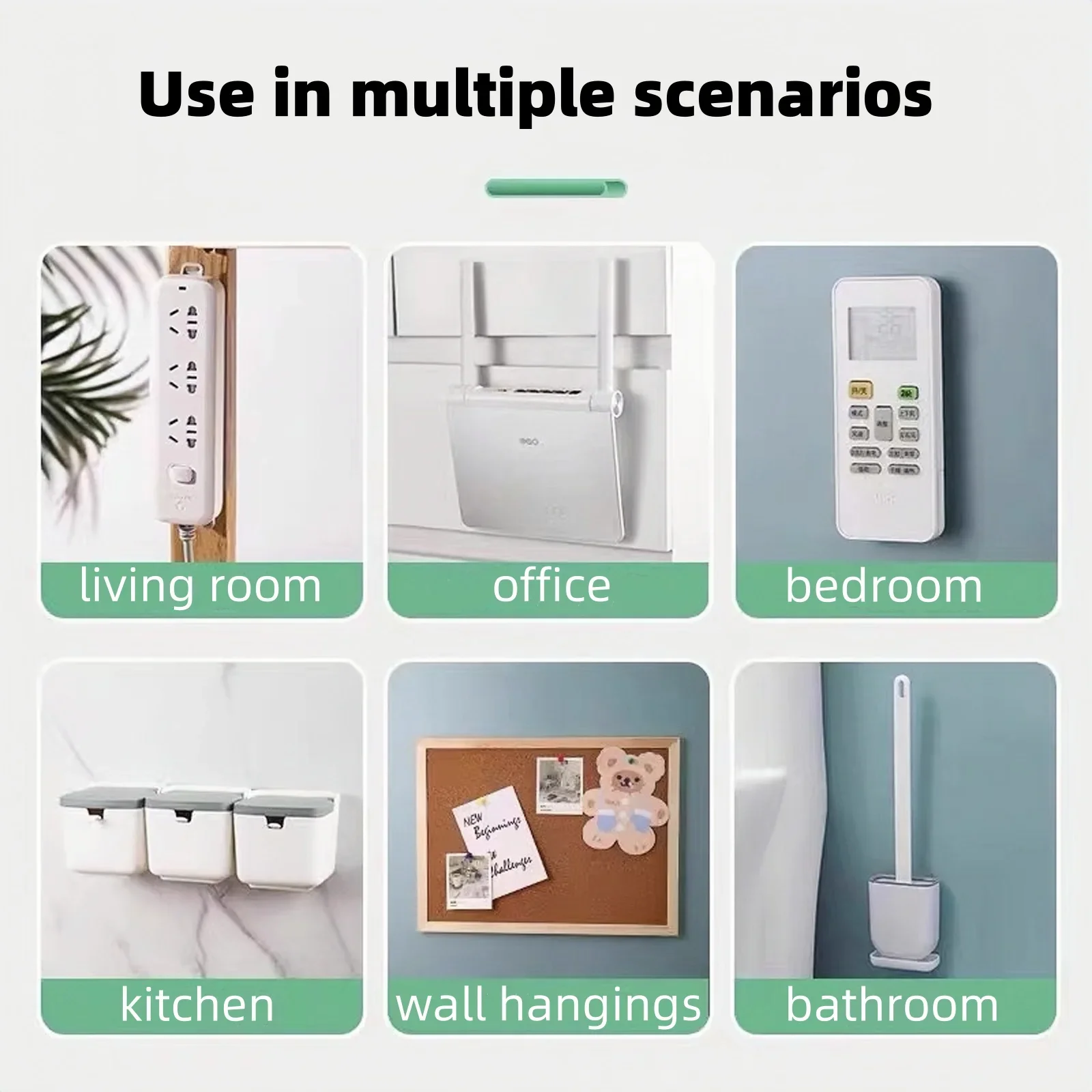 Dubbelzijdig Zelfklevende Muurhaak Sterke Traceless Haak Zelfklevende Onzichtbare Haken Keuken Slaapkamer Organizer 5/10/20 Pairs