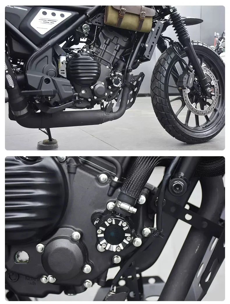 

For CM300 Transparent Water Pump Cover Aluminum Alloy Retro Decorative Side Guard Protector Accessories