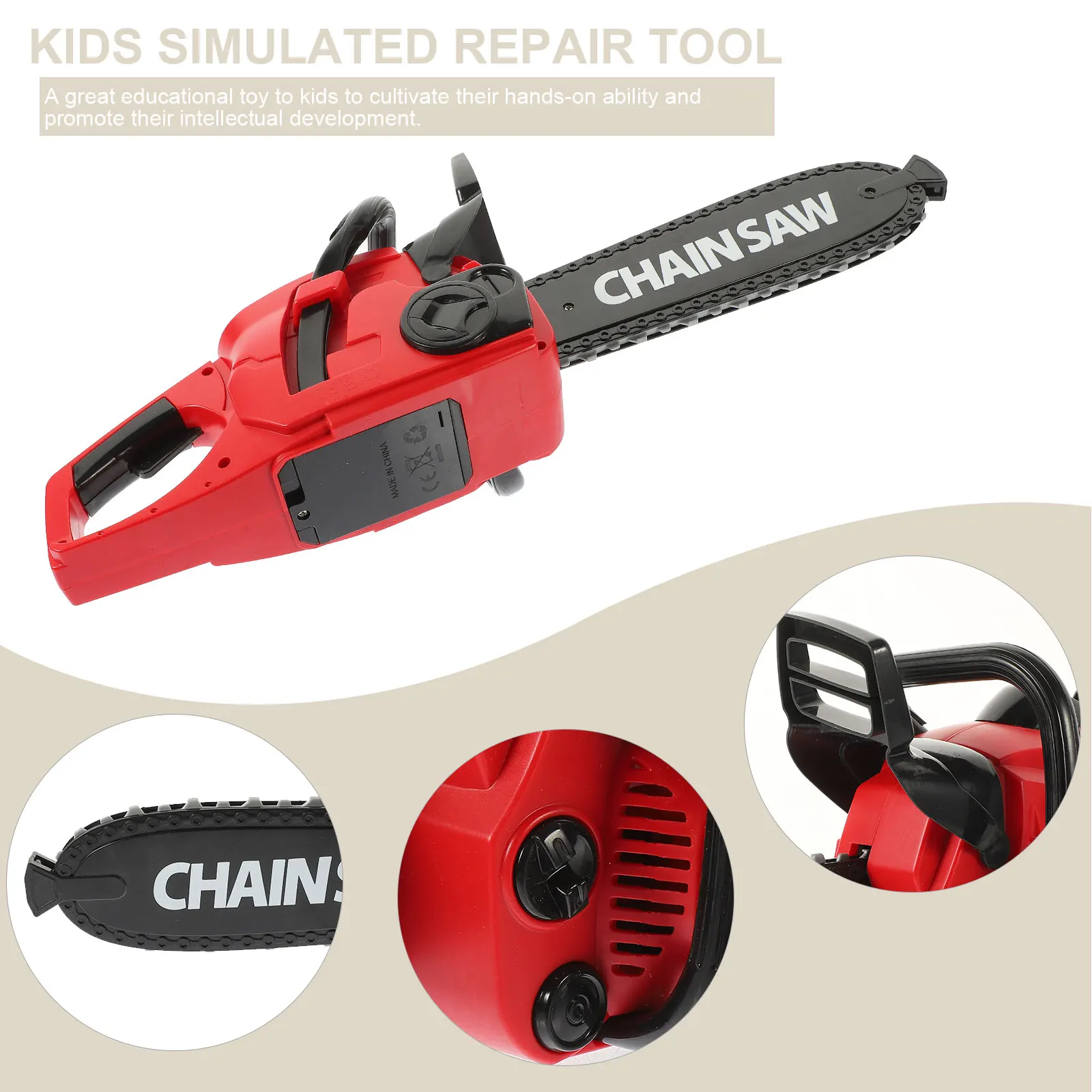 

Kids Maintenance Tool Educational Plaything Children Repair Tool 4-6 Years Old Smooth Safe Cosplay Prop
