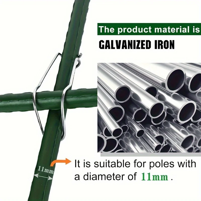 10pcs Ideal for Garden Trellises and Plant Supports, Garden Support Buckles Plant Supports Construction, Plant Supports Buckles