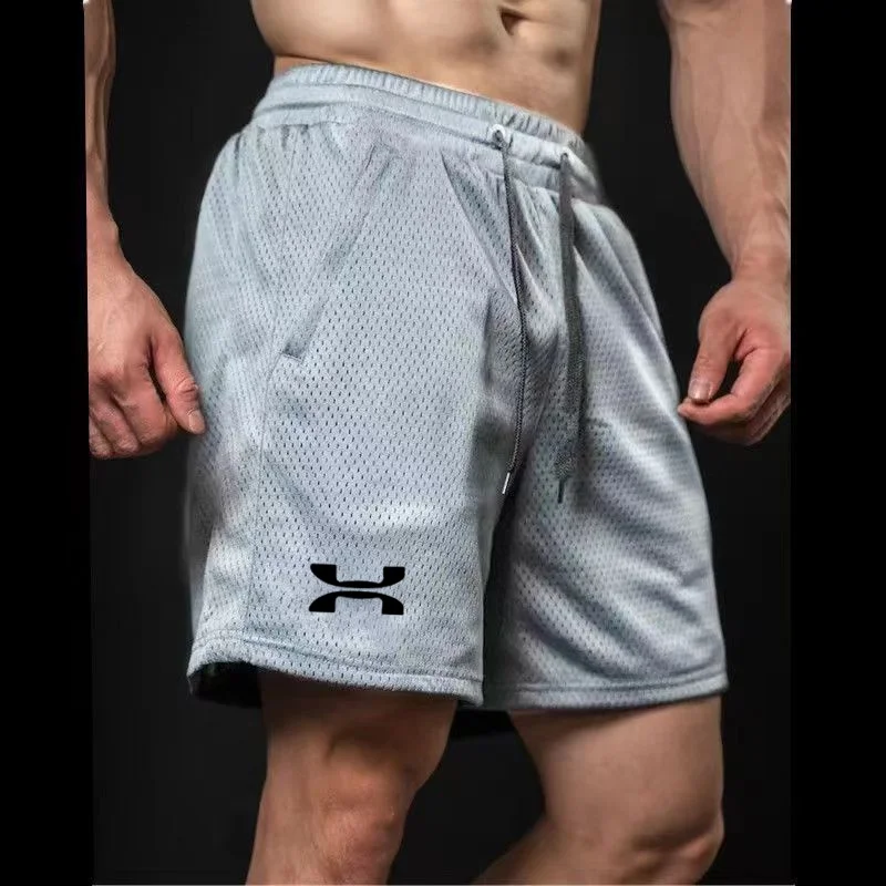 2024 Summer New Sports Fitness Shorts Men\'s Basketball Game Training Running Casual Loose Quick-Drying Five-Point Pants