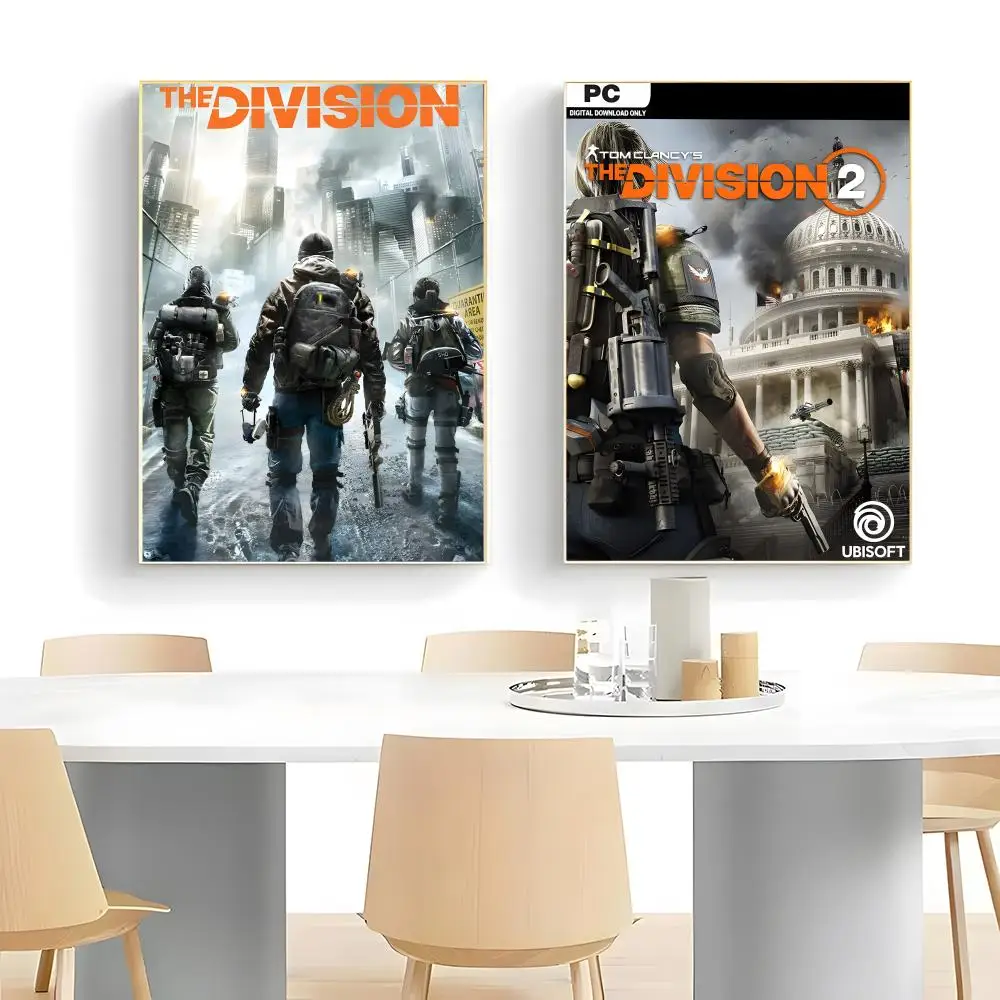Tactical Game T-Tom Clancys The Division Poster  Iconic Poster Wall Art Print Poster Decorative Mural Home Decor Gift Unframed view 4