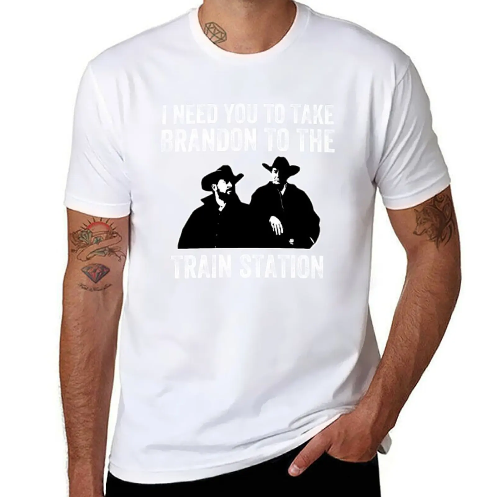 

I need you to take brandon to the train station T-Shirt t shirts with prints man t shirt heavy cotton T-Shirt