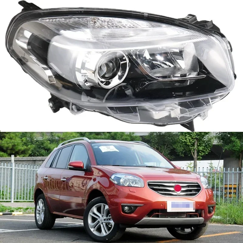 For 2008-2016 Renault Koleos halogen headlight assembly high and low beam turn signal lighting headlight cover shell assembly