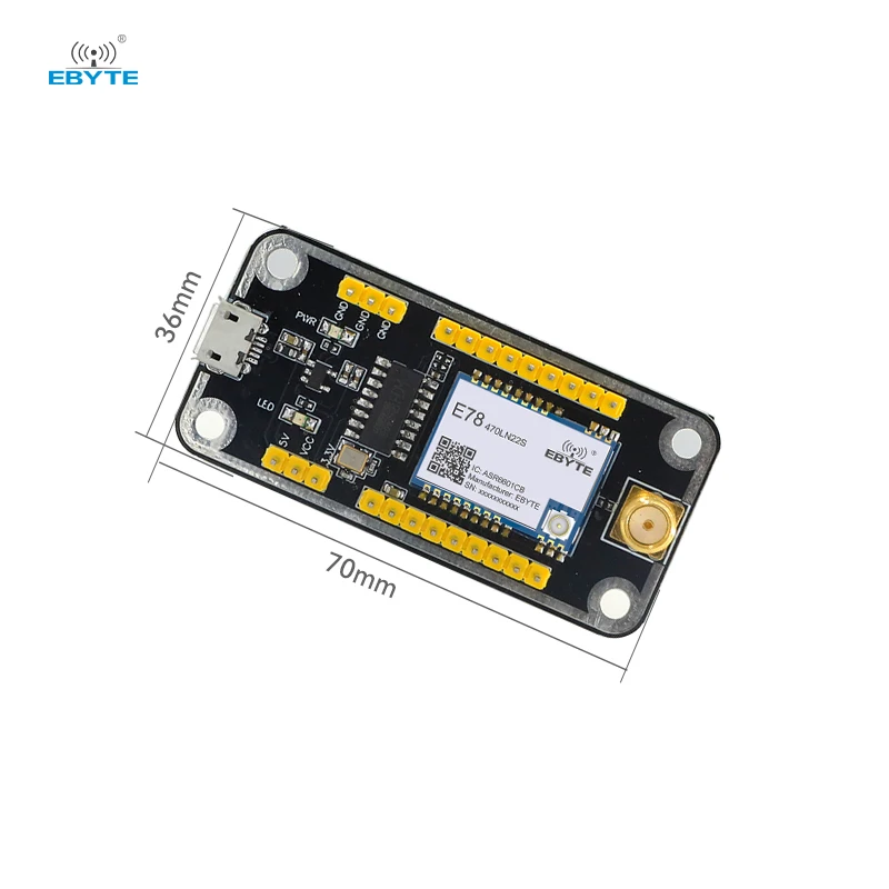 UART Wireless Module Test Board EBYTE E78-400TBL-02 Pre-soldered E78-470LN22S(6601) For E78 Series USB Interface Test Kit