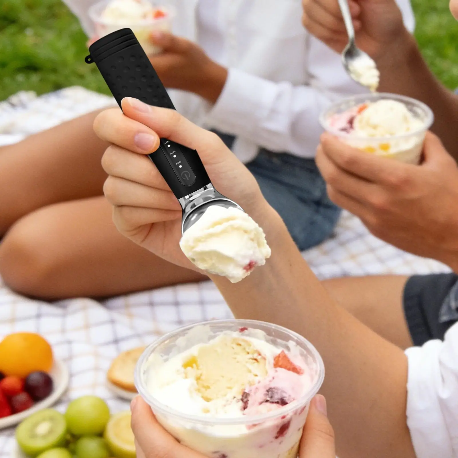 Ice Cream Scooper Heating Rechargeable Kitchen Gadget Electric Warming Scooper For Home Dorm Kitchens Parties Buffets Cupcakes view 4
