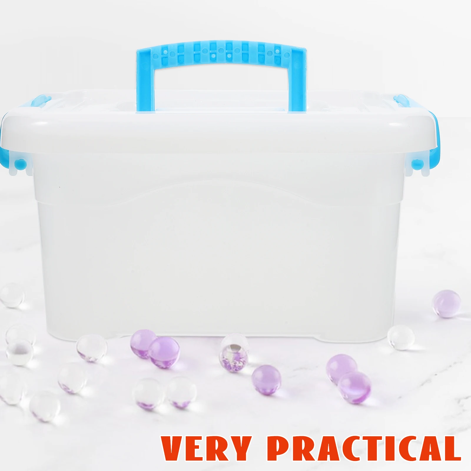 

100 Laundry Beads Storage Box Sealed Moistureproof Durable Plastic Container Transparent Hexagonal Boxes Organizers