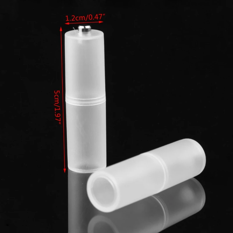 4x batterijadapterconverter formaat AAA R03 naar AA LR6 + plastic doos