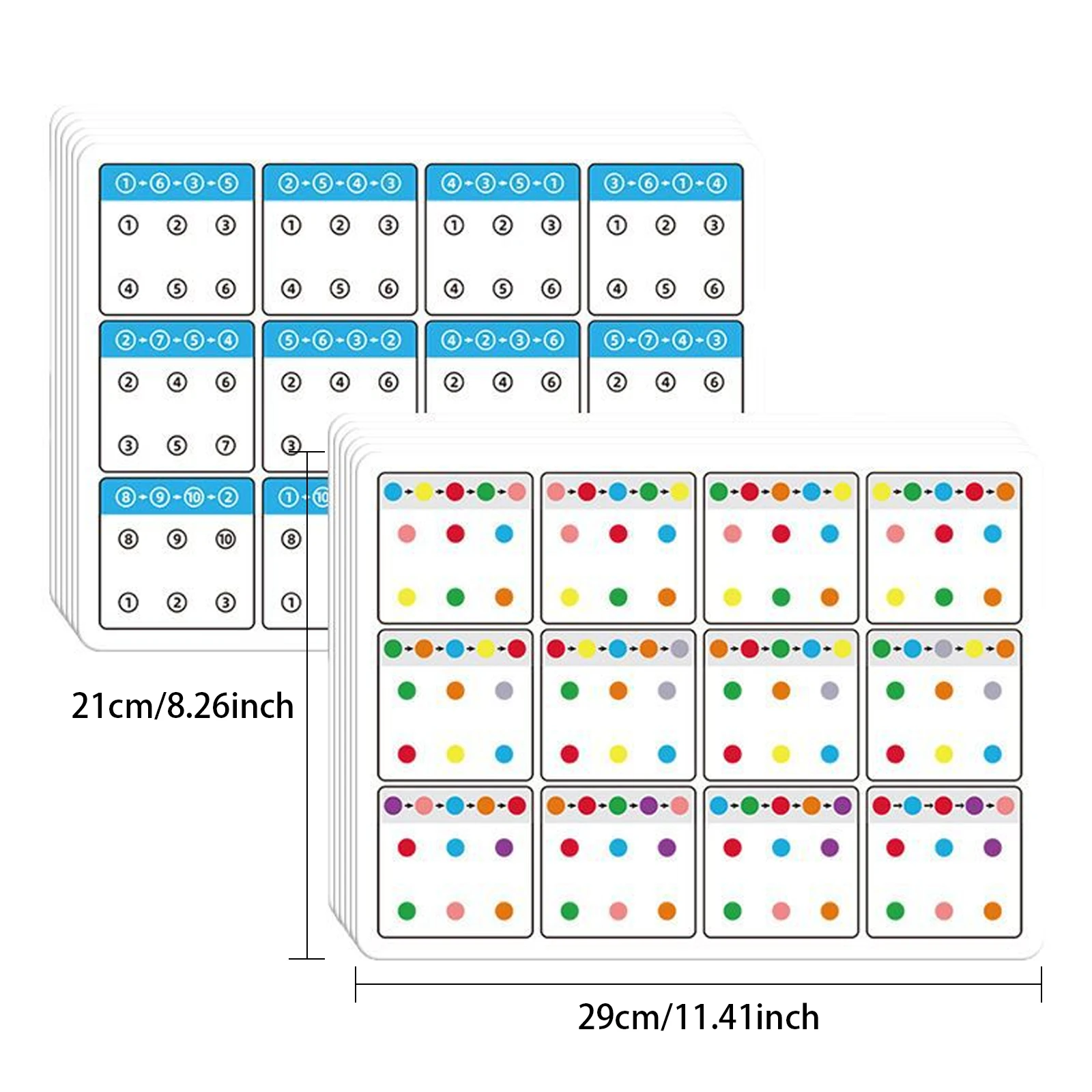 Numers Color Tracking Games Cards Puzzles Lining By Dot Kids Visual Concentration Training Children Early Pen Holding Educati
