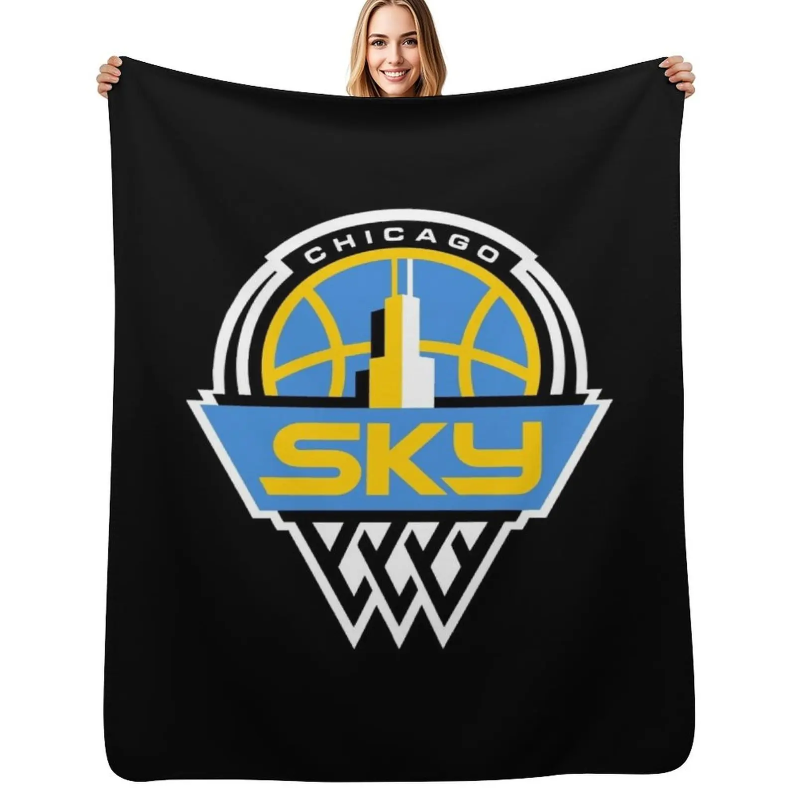 

Chicago Sky Throw Blanket Weighted decorative Blankets