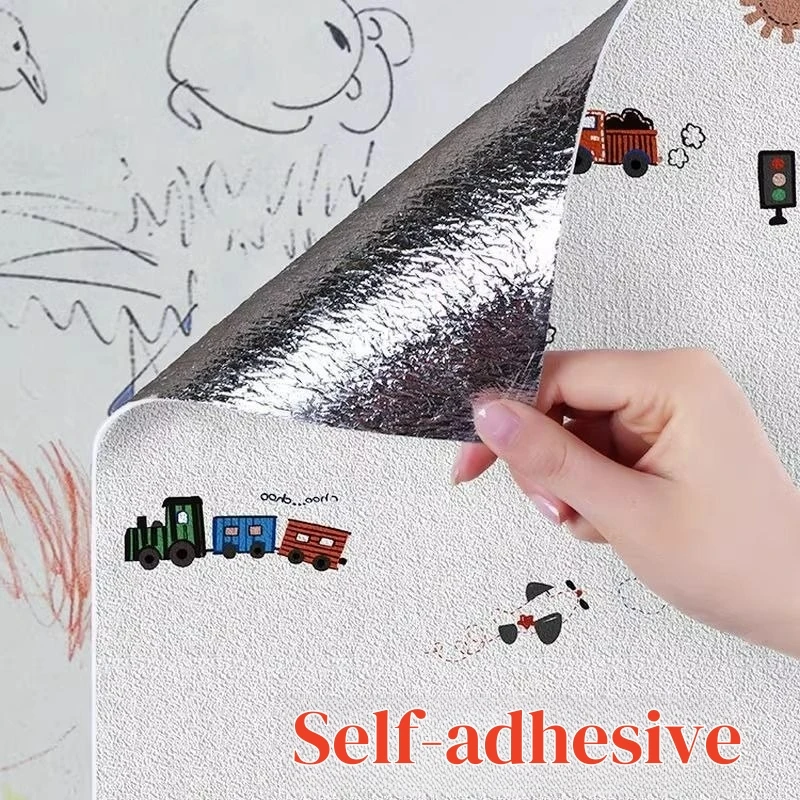 10/5 متر الكرتون رغوة خلفية الاطفال غرفة نوم الجدران ملصقات جدار ذاتية اللصق سميكة قشر وعصا ورق الحائط ديكور المنزل #2