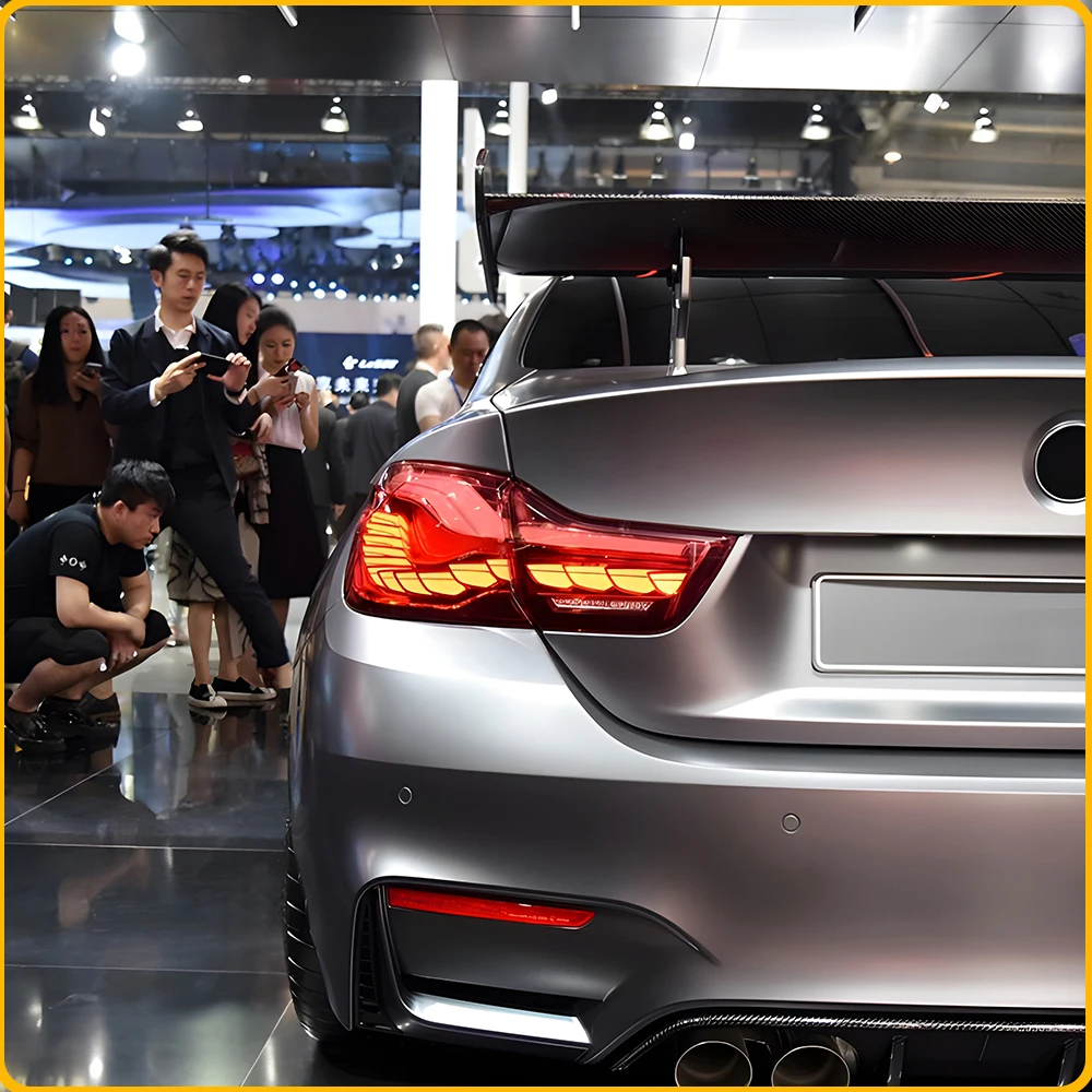 For BMW 4 Series M4 F32 F36 2013-2019 Modify Auto LED Dragon Scale Style Car Taillight Assembly Plug and Play Dynamic Turn Light