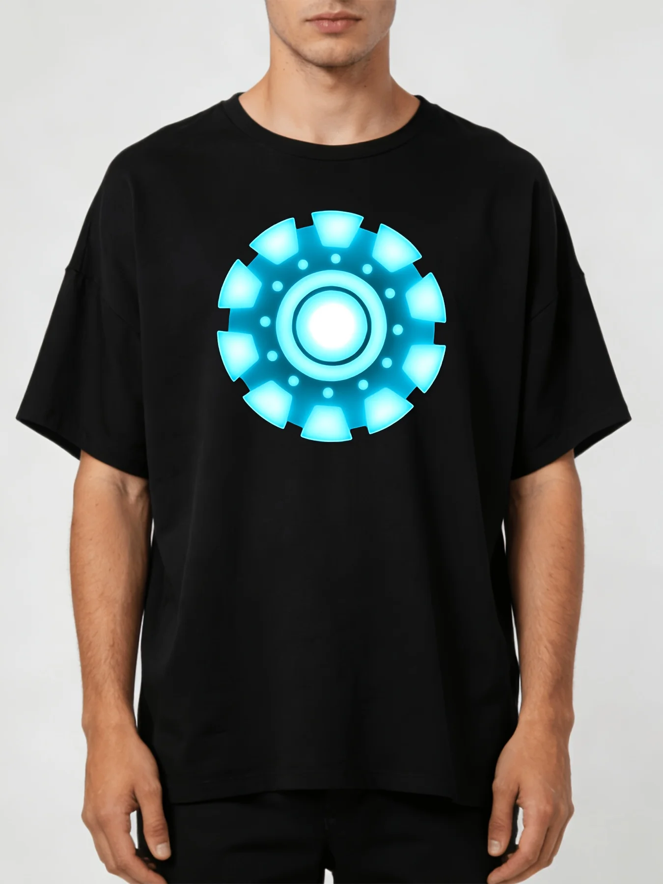 2026 Top PickLocalArc Reactor T-Shirt Oversized Designer Short Sleeve T-Shirt for Men, Crew Neck, Casual Fit, All-Season Wear