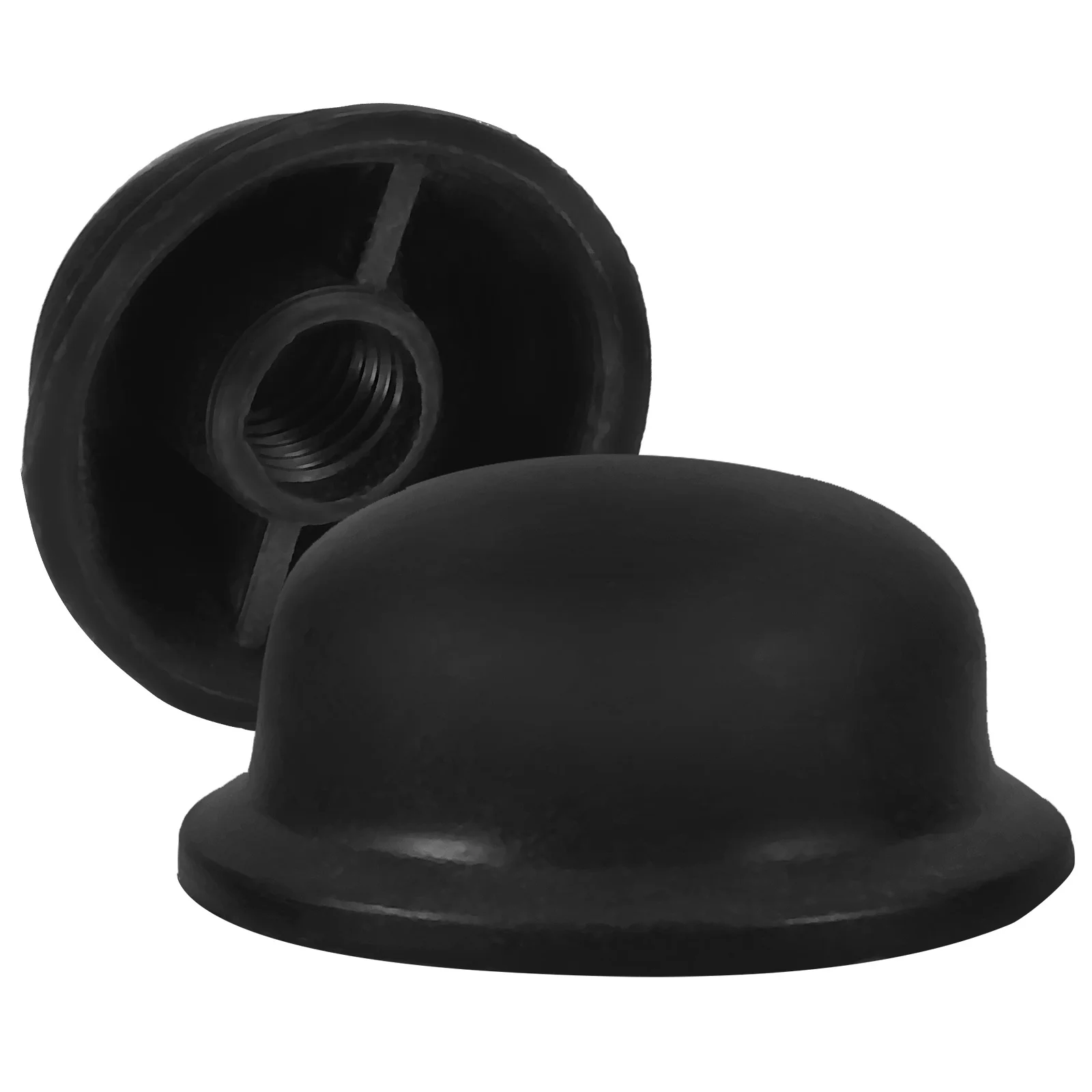 

2Pcs Umbrella Tops Protector Sturdy Material Simple Color Sleek Appearance Threaded Design Firmly Installed Umbrella Tips