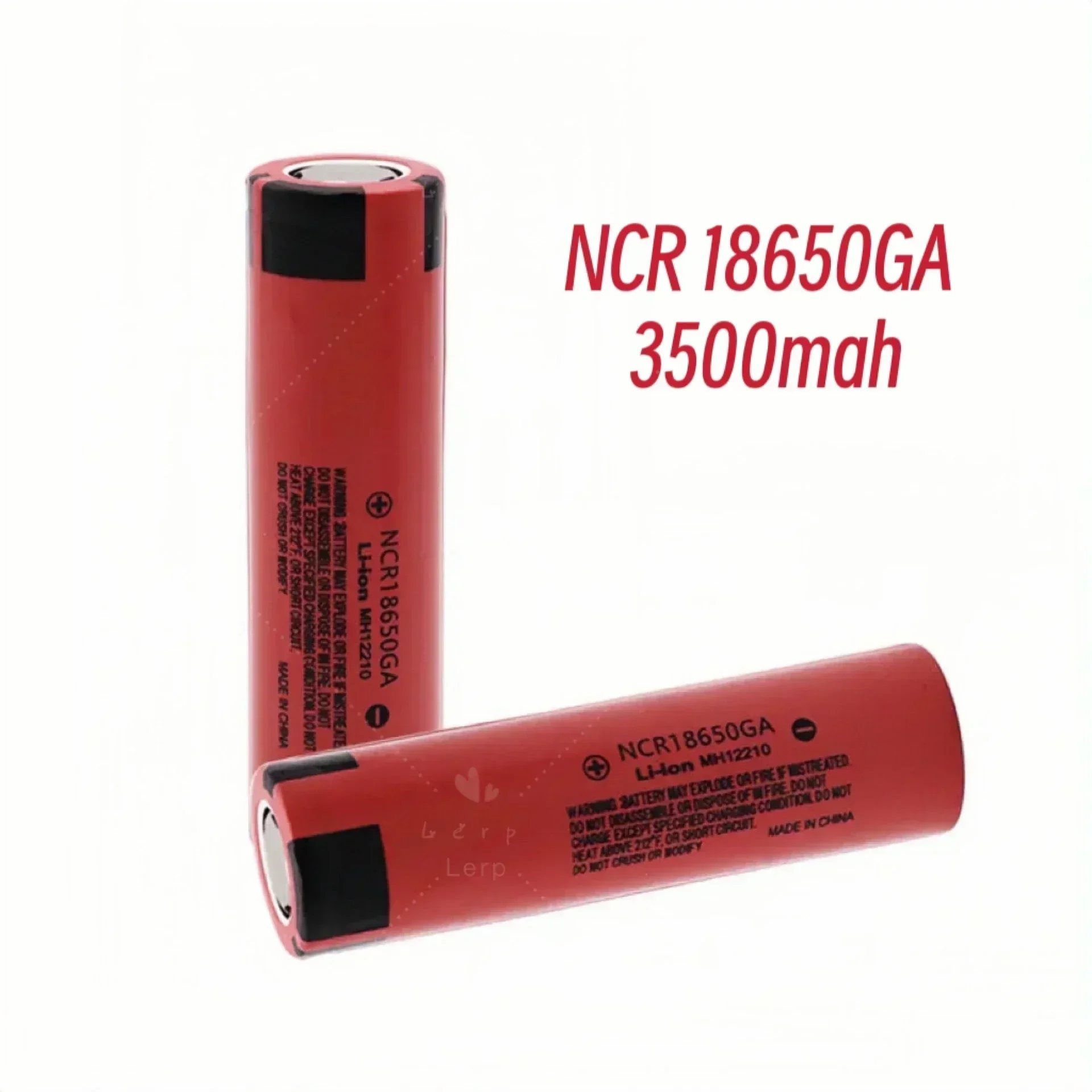 GA  18650 GA 30A of 3.7V 3500mAh 18650 rechargeable flat-top lithium battery