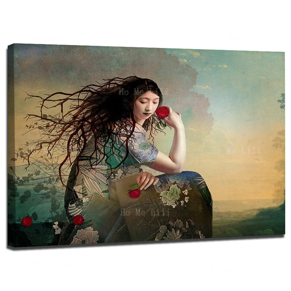 Fantastical Art Branches Generate Canvas Wall Art For Livingroom Decor