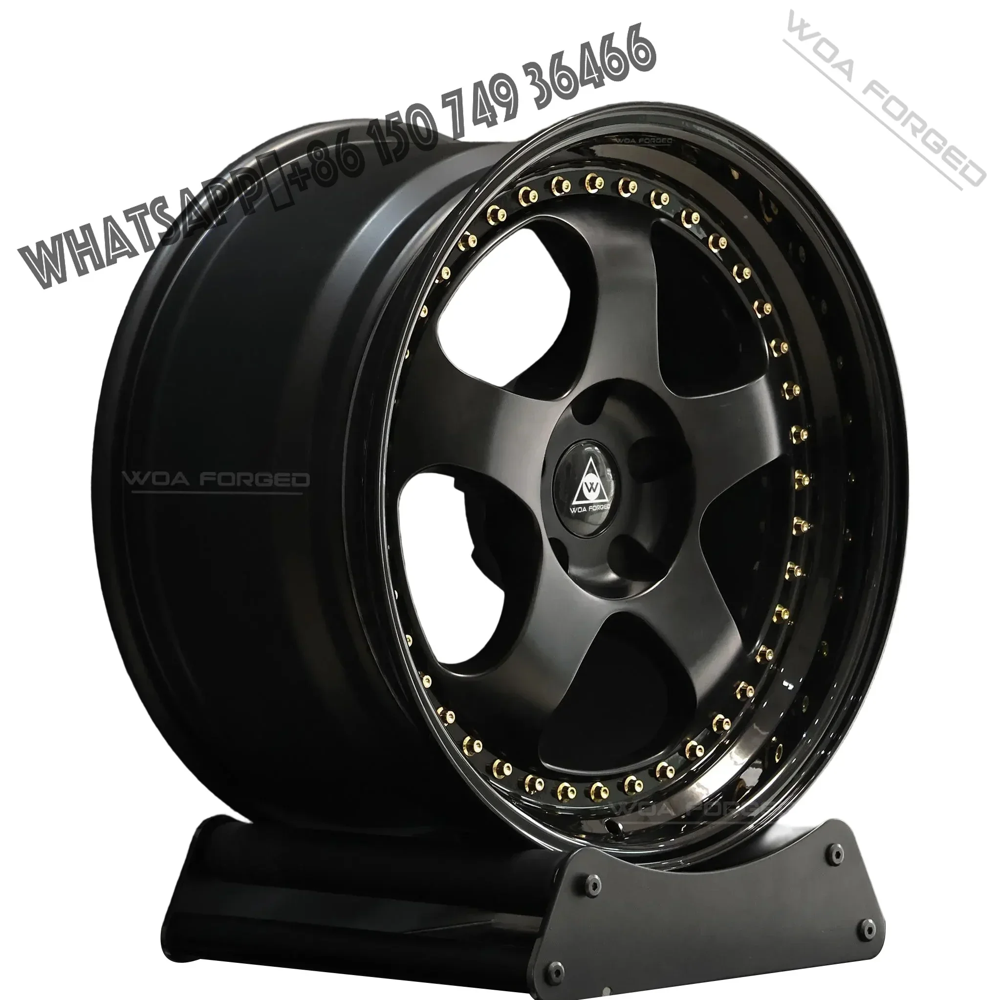 6061-T6 Forged Wheels 2 Piece High Performance Sports Wheels Deep Dish Alloy Wheels1inch Wheels Rims for S1 3P