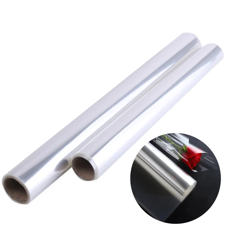 

1/2pcs Clear Cellophane PVC Film Wrap Roll Gift Flower Bouquet Baskets Wrapping Paper Arts Decorative Packing Supplies DIY Craft