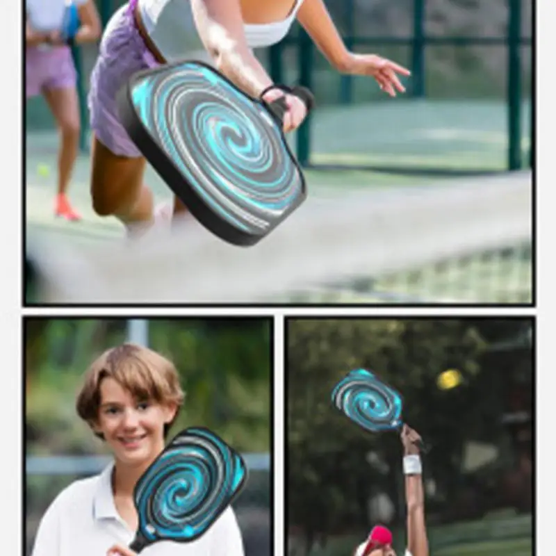 Juego de raquetas de pelota, 2 raquetas ligeras con 4 bolas, raquetas de bolas de fibra de carbono con bolsa de transporte para hombres y mujeres, interior y exterior