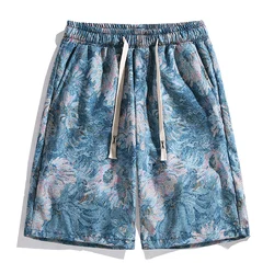 Men's Summer Shorts Casual Elastic Waist Oversize Shorts Summer Korean Style Clothes for Man