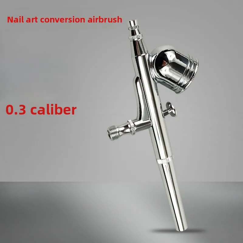 Portable Nail Art Spray Gun Set Electric Airbrush for  Polish Blush Gradient Tool