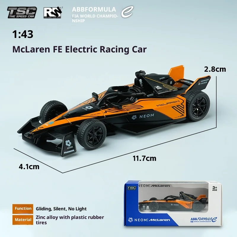 Tsc Speed Card 1:43 Alloy Car Model Porsche Fe Electric Formula Racing Car Model F1 Ornament Gift For Men