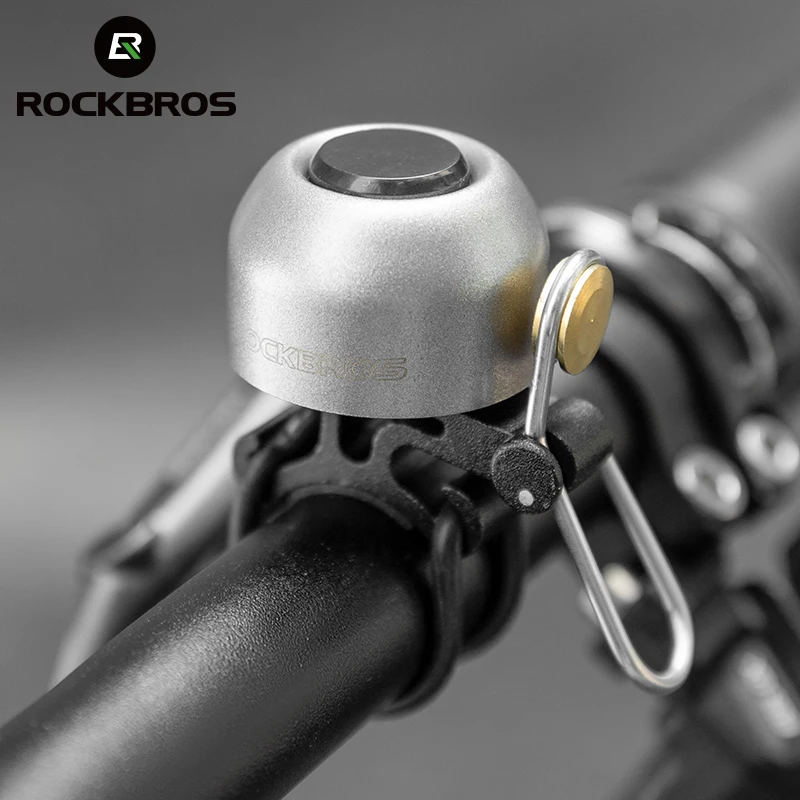 ROCKBROS Bicycle Bell 100db High decibel Lightweight Compact Size Safety Alert Bike Ring Bell Copper Alloy Bell Bike Accessories