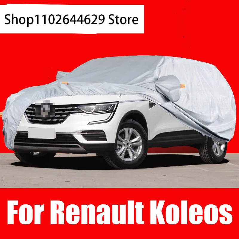 

Full Car Covers Sun Shade Snow Rain Sun Cover Anti UV Car Styling Oxford Cloth For Renault Koleos Samsung QM5 QM6 Accessories