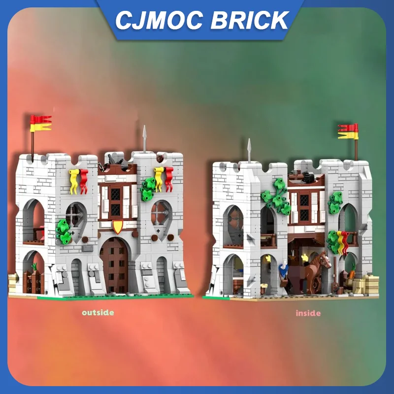 

1006PCS MOC Hot-selling Castle Series Medieval Messenger Gate Building Model DIY Assembly Set Toy Children Adult Collection Gift