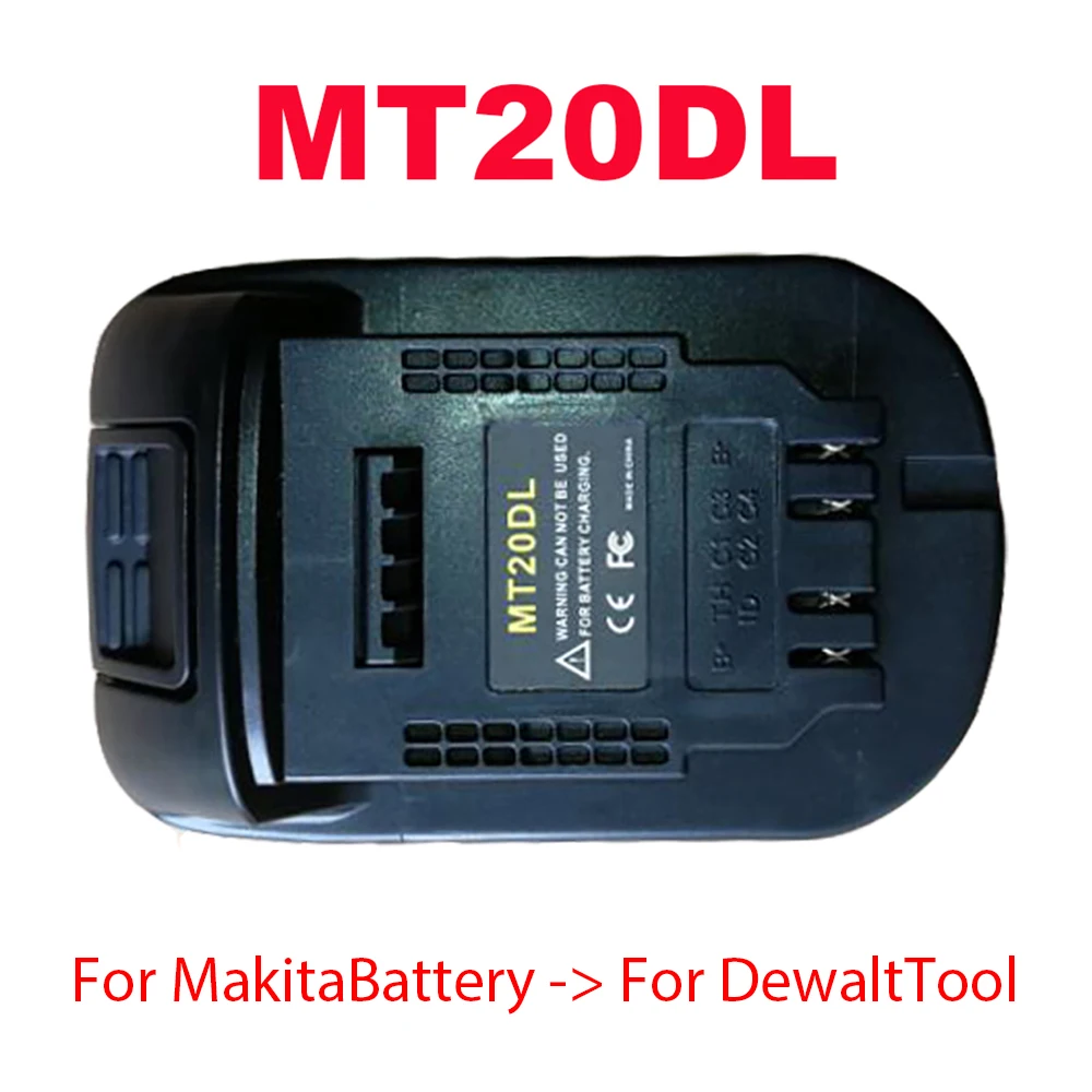 Electric Power Tool Adapter Converter DM18M ( for Dewalt battery on for Makita Tool) MT20DL ( Makito Battery to De walt Tool)