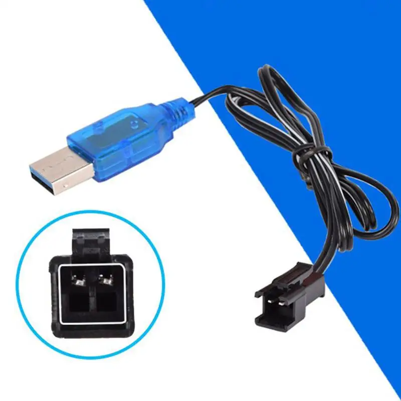USB Lithium Battery Charger Connect SM-2P SM-3P SM-4P Lithium Batteries 7.4V 1000mA Fast Charging Cable For RC Toy Drone