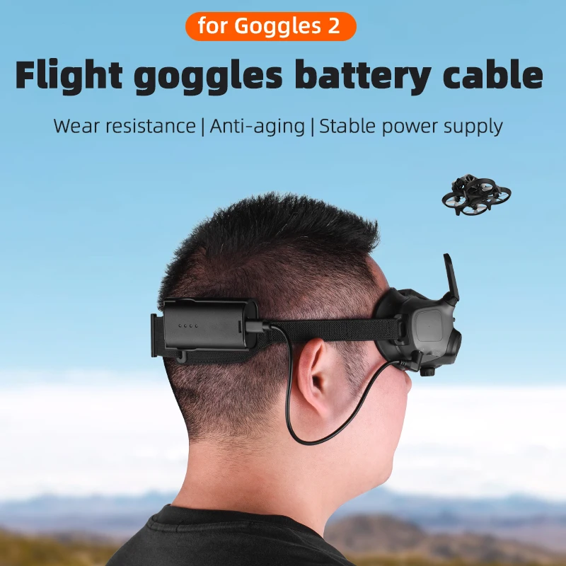 Battery Power Supply Line for DJI Goggles 2 Flight Glasses Power Cable for DJI Avata Goggles 2 Drone Quadcopter Accessories