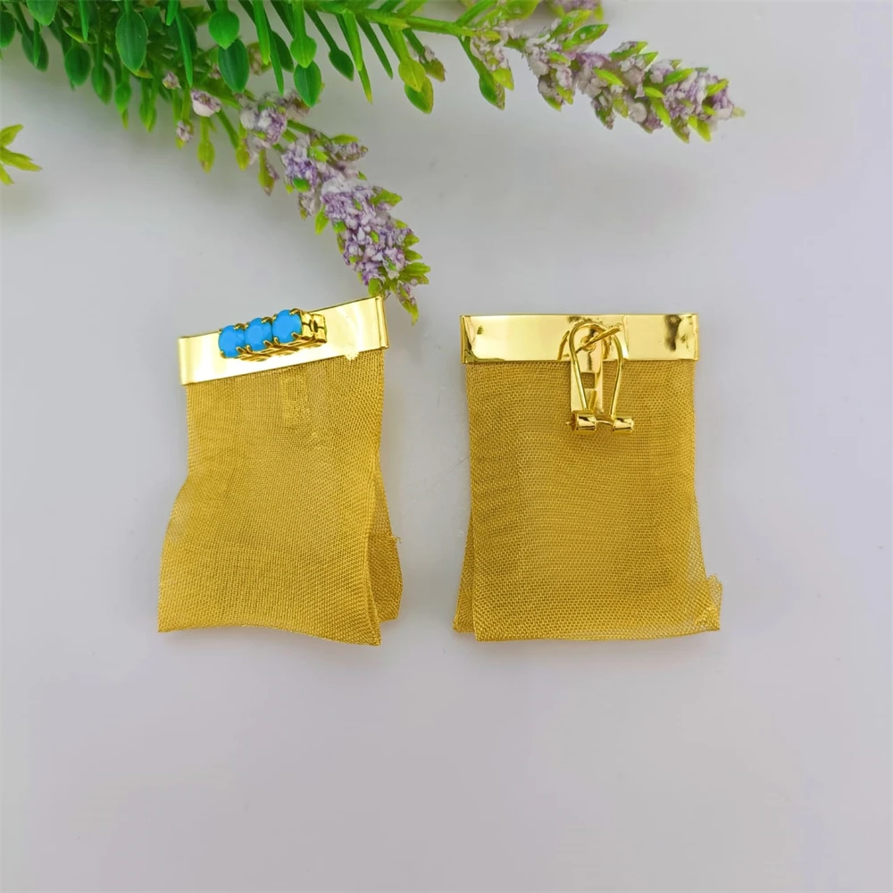 EMMA أزياء النساء الزفاف اليدوية مجوهرات كبيرة اكسسوارات الأفريقية الفاخرة البرازيلي مطلية بالذهب طقم مجوهرات هدية عيد ميلاد