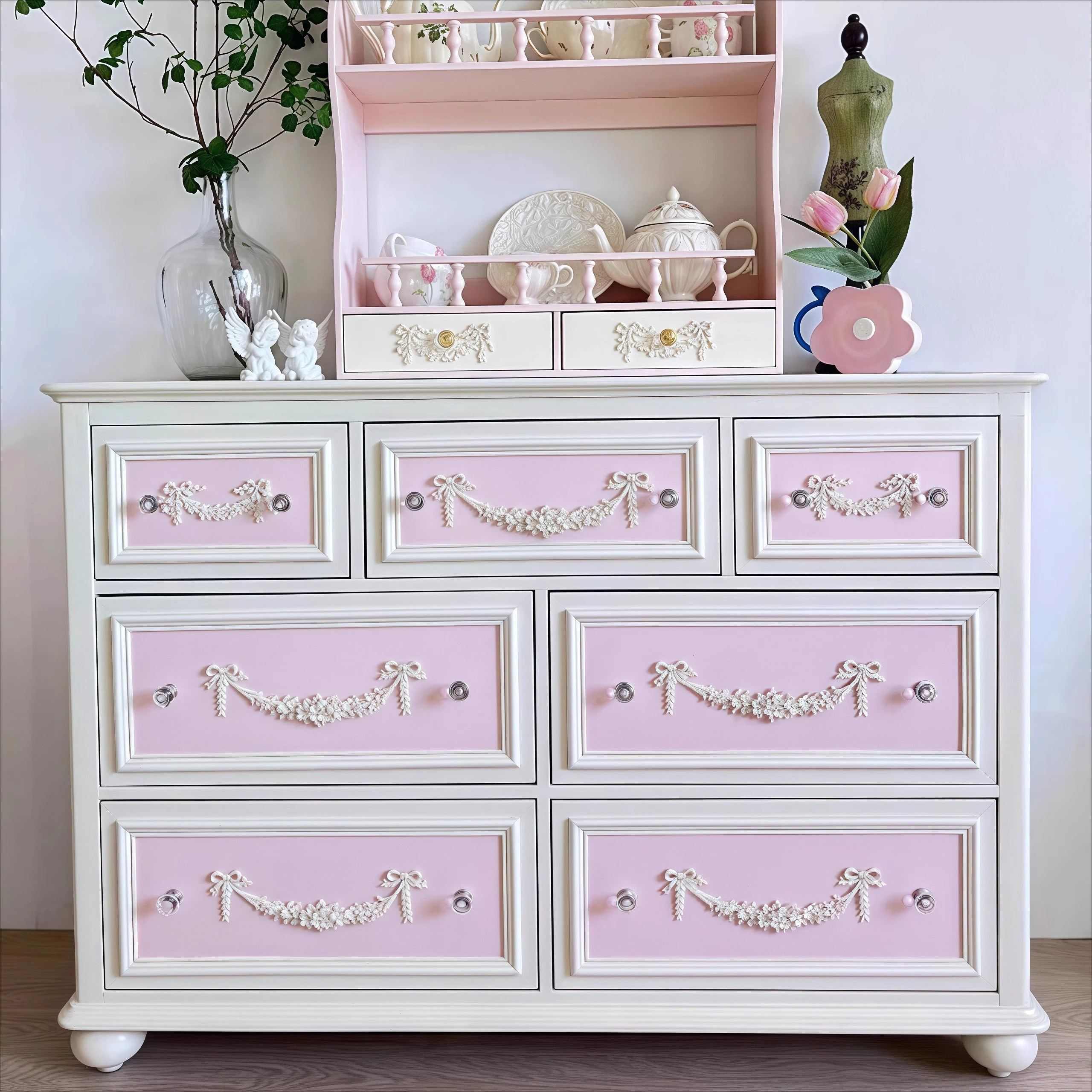 

Французский ретро резной шкаф из цельного дерева с семью грудью, входной шкаф на крыльце, гостиная, спальня, европейский шкафчик для хранения, шкаф для телевизора