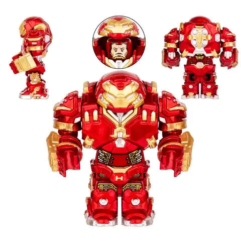 Demir Adam Hulkbuster Yapı Taşları Mini Aksiyon Figürü Tuğla Oyuncaklar