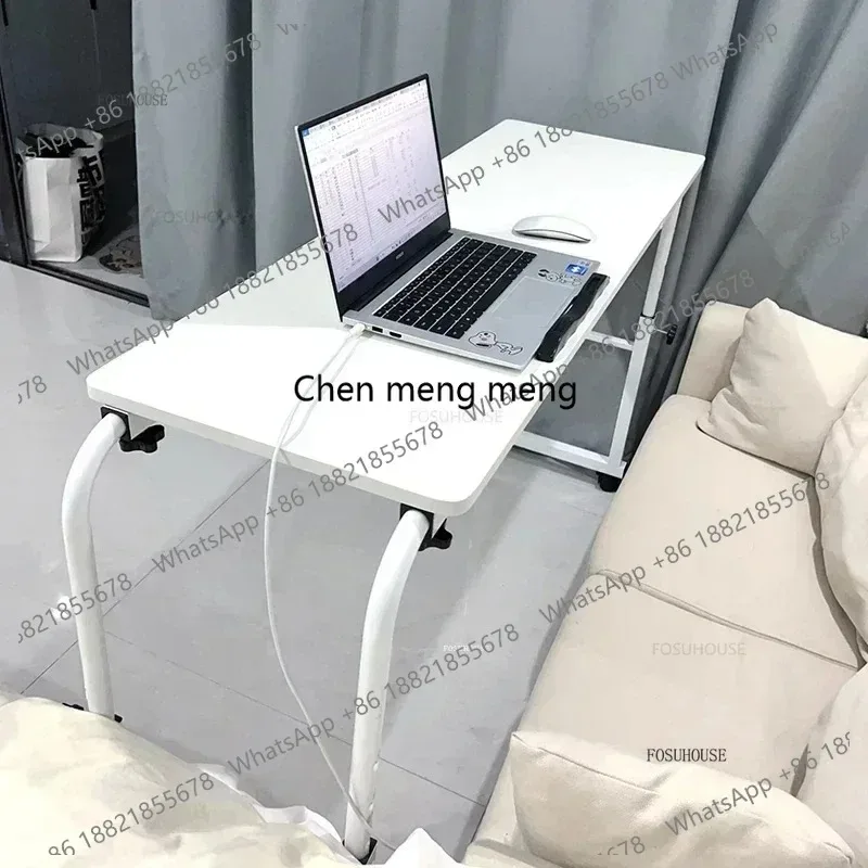 E136  Lazy Cross-bed Computer Desks Movable Lifting Bedside Bed Tables Adjustable Suspended Computer Table Bedroom Home Study