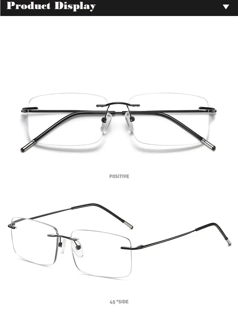 2025 Progressive multifokale Memory-Titan-Randlose Lesebrille für Herren, intelligenter Zoom, Damen, ultraleichte Anti-Blaulicht-Brille